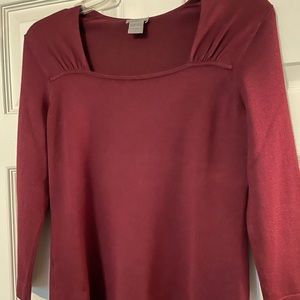 Ann Taylor burgundy sweater